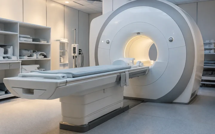 Aparat rezonansu magnetycznego w sali diagnostycznej