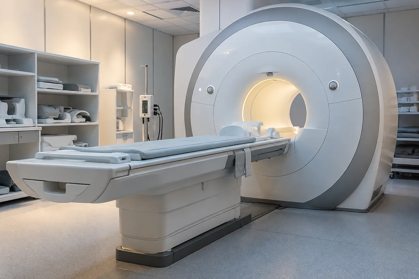 Aparat rezonansu magnetycznego w sali diagnostycznej